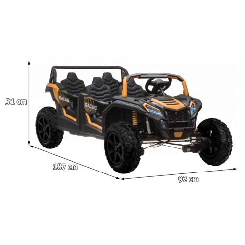 Buggy ATV RACING UTV2000 Z Baterią Li-ion Pojazd 4-osobowy  A033